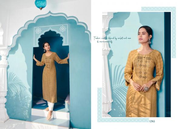 Kalaroop Beetle Fancy Rayon Embroidery Kurti 